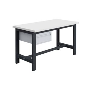 ETABLI CHARGE 1T500 PLATEAU MELAMINE BLOC TIROIRS GA