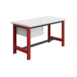 ETABLI CHARGE 1T500 PLATEAU MELAMINE BLOC TIROIRS RV