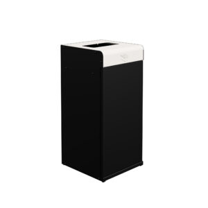 Poubelle carton blanc